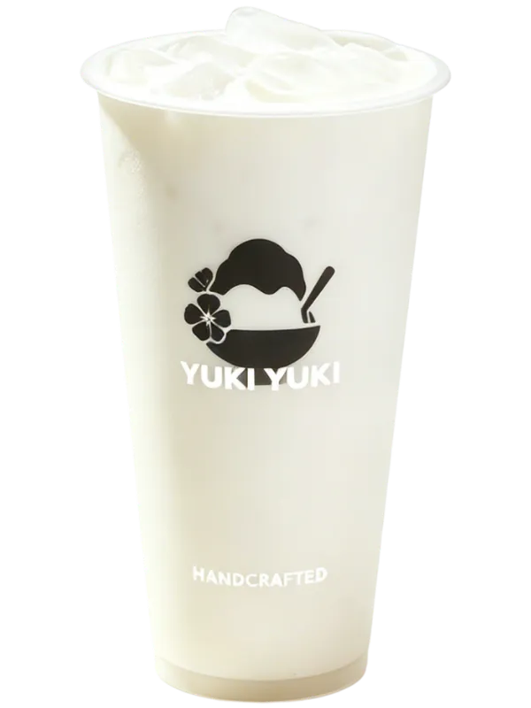 Creamy plain milk tea with ice at Yuki Yuki, a Bubble Tea Store in San Diego